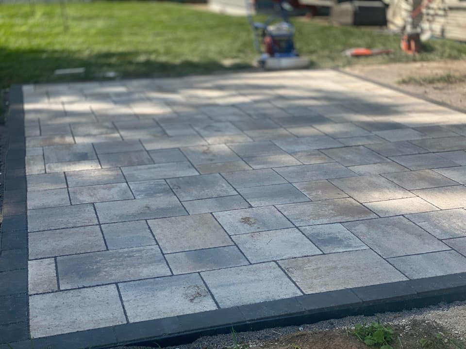 Stone sitting area/patio