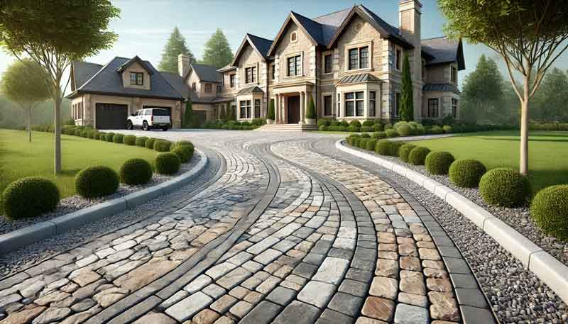 Stone Paved Driveway